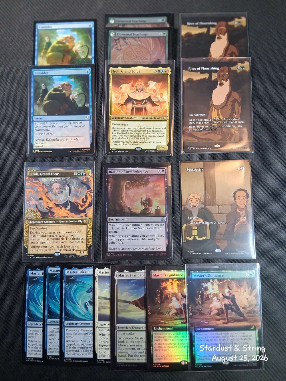 MTG Avatar White Lotus Deck Lot Master Iroh Pack 60 Cards Set Foils Showcase